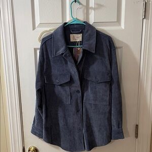 Ashley By 26 International Blue Corduroy Utility Jacket